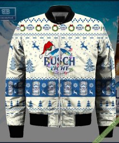 busch light santa hat christmas ugly christmas sweater hoodie zip hoodie bomber jacket 4 UDqCT