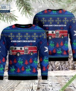 California, Nevada County Consolidated Fire District Ugly Christmas Sweater