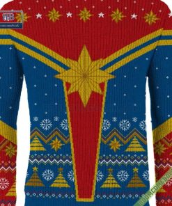 captain marvel ugly christmas sweater jumper 11 ELTXr