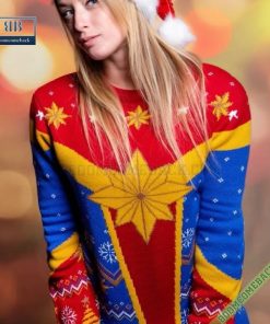 captain marvel ugly christmas sweater jumper 5 1dhH7