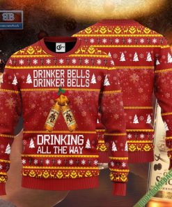 Captain Morgan Drinker Bells Drinker Bells Drinking All The Way Ugly Christmas Sweater