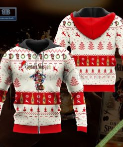 captain morgan santa hat christmas ugly christmas sweater hoodie zip hoodie bomber jacket 3 wGU14