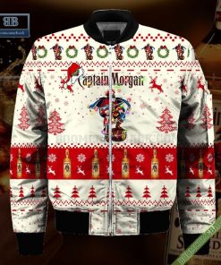 captain morgan santa hat christmas ugly christmas sweater hoodie zip hoodie bomber jacket 4 nxjgm