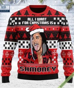 Cardi B Shmoney Ugly Christmas Sweater