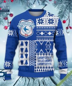Cardiff City Ugly Christmas Sweater, Christmas Jumper