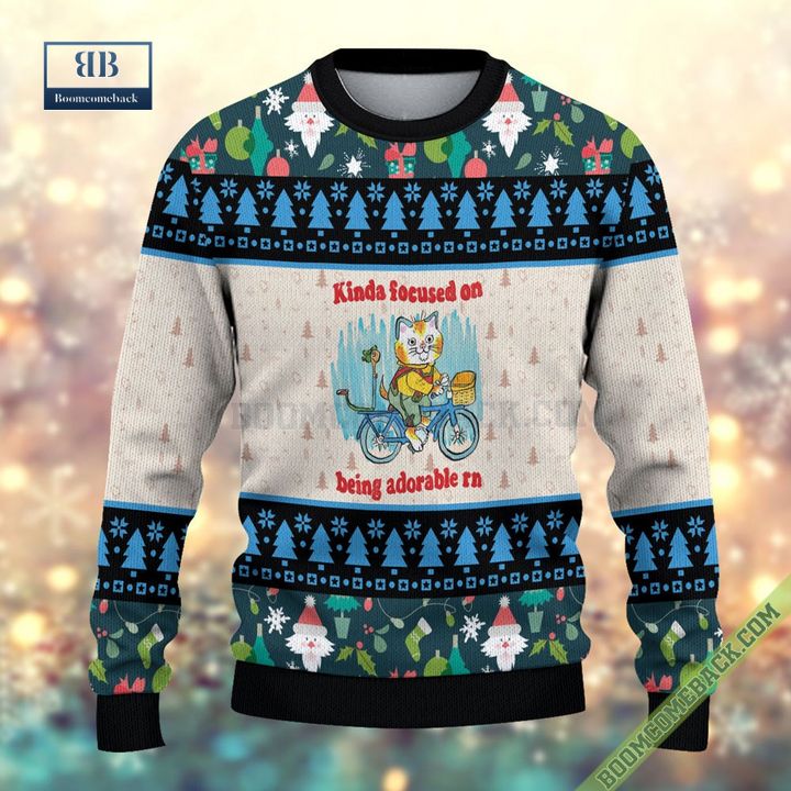 Cat Kinda Focused On Being Adorable In Ugly Sweater