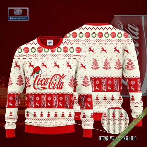 Coca Cola Santa Hat Christmas Ugly Christmas Sweater Hoodie Zip Hoodie Bomber Jacket