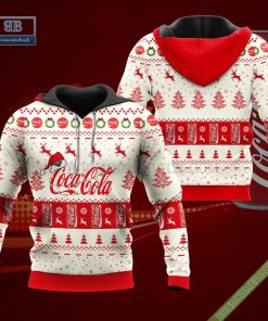 Coca Cola Santa Hat Christmas Ugly Christmas Sweater Hoodie Zip Hoodie Bomber Jacket