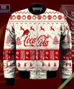 coca cola santa hat christmas ugly christmas sweater hoodie zip hoodie bomber jacket 4 rPBrA