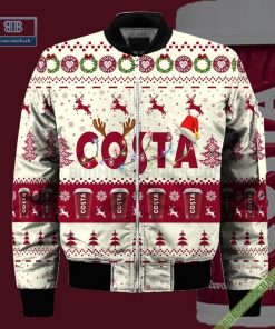 costa coffee santa hat christmas ugly christmas sweater hoodie zip hoodie bomber jacket 4 xMWKN
