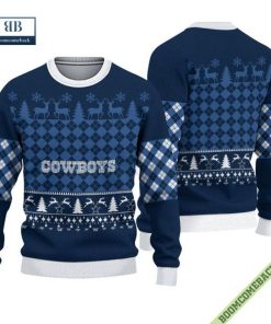 Dallas Cowboys Caro Pattern Ugly Sweater