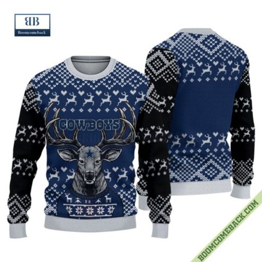 Dallas Cowboys Christmas Reindeer Sweater Jumper