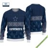 Dallas Cowboys Christmas Snowflake Reindeer Ugly Sweater