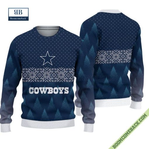 Dallas Cowboys Christmas Tree Ugly Sweater