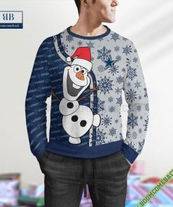 Dallas Cowboys Olaf Christmas Ugly Sweater