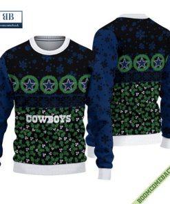 Dallas Cowboys Snowfall Ugly Christmas Sweater