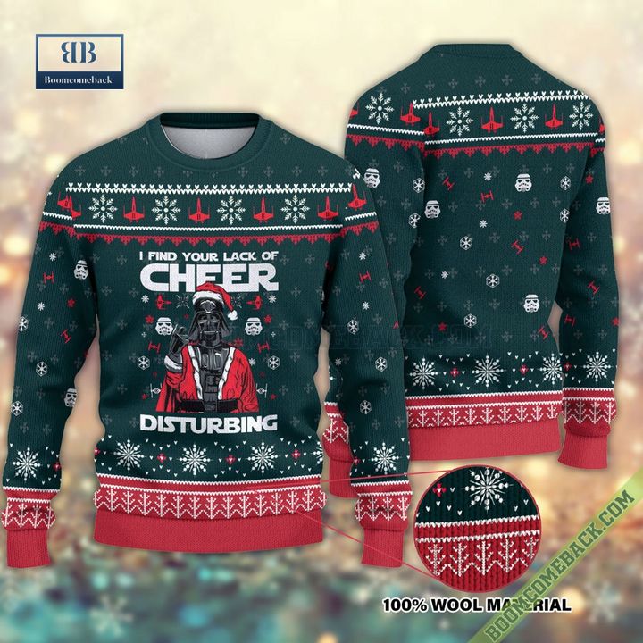 Darth Vader I Find Your Lack Of Cheer Disturbing 3D Ugly Sweater