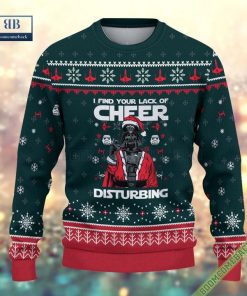 darth vader i find your lack of cheer disturbing 3d ugly sweater 3 flgtq