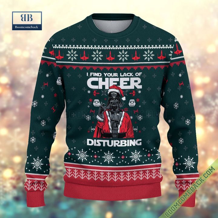 Darth Vader I Find Your Lack Of Cheer Disturbing 3D Ugly Sweater