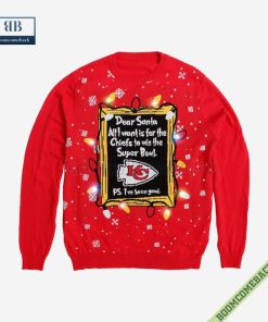 dear santa kansas city chiefs win the super bowl ugly christmas sweater 5 EQicK