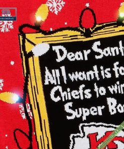 dear santa kansas city chiefs win the super bowl ugly christmas sweater 7 qS2OW