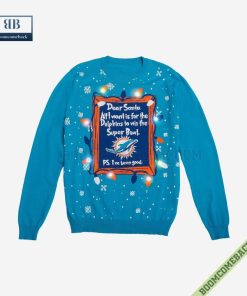 dear santa miami dolphins win the super bowl ugly christmas sweater 5 2bStU
