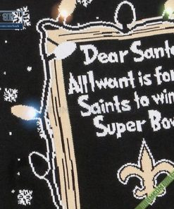 dear santa new orleans saints win the super bowl ugly christmas sweater 5 PjcJG