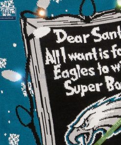 dear santa philadelphia eagles win the super bowl ugly christmas sweater 7 yXfdY