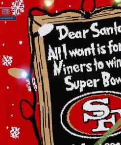 dear santa san francisco 49ers win the super bowl ugly christmas sweater 7 SkunD