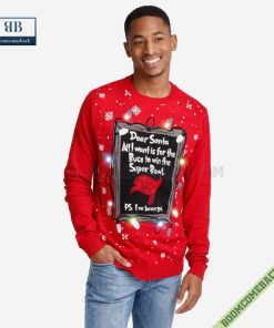 Dear Santa Tampa Bay Buccaneers Win The Super Bowl Ugly Christmas Sweater
