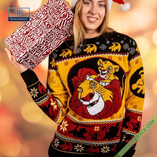 Disney Lion King Hakuna Ugly Christmas Sweater Gift For Adult And Kid