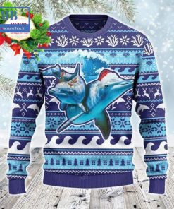 dolphin into the ocean ugly christmas sweater 3 WDIz2