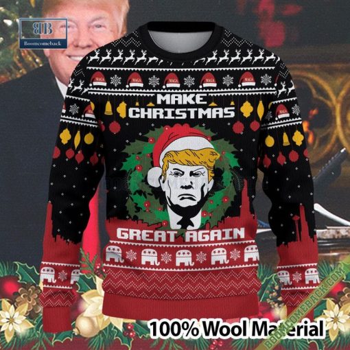 Donald Trump Make Christmas Great Again Ugly Sweater Best Gift For Trump Lovers