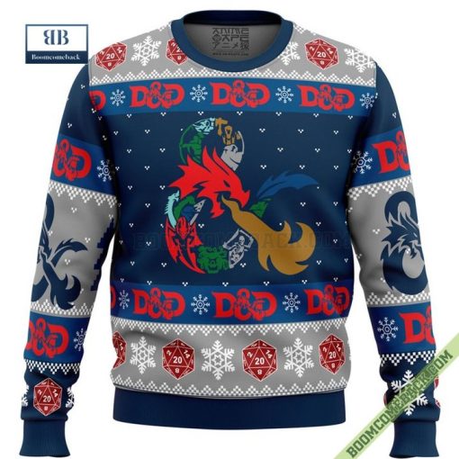 Dragon Dungeons and Dragons Xmas Sweater Jumper