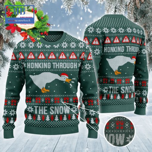 Duck Honking Through The Snow Ugly Christmas Sweater