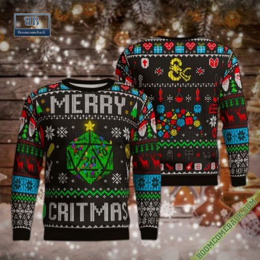 Dungeons Dragons Merry Christmas Ugly Sweater