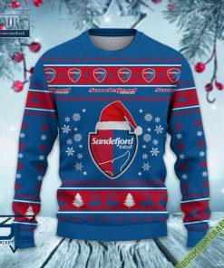 eliteserien sandefjord fotball ugly christmas sweater jumper 3 SHPU1