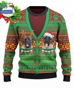 english mastiff cardigan costume ugly christmas sweater 3 CXt5w