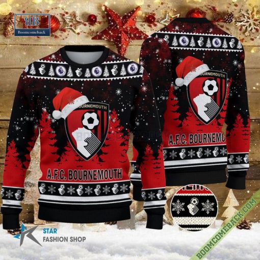 AFC Bournemouth Logo Ugly Christmas Sweater