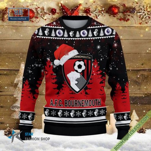 AFC Bournemouth Logo Ugly Christmas Sweater