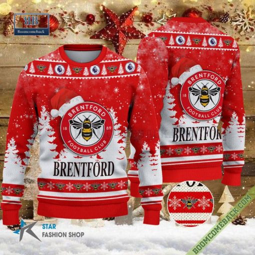 Brentford Logo Ugly Christmas Sweater