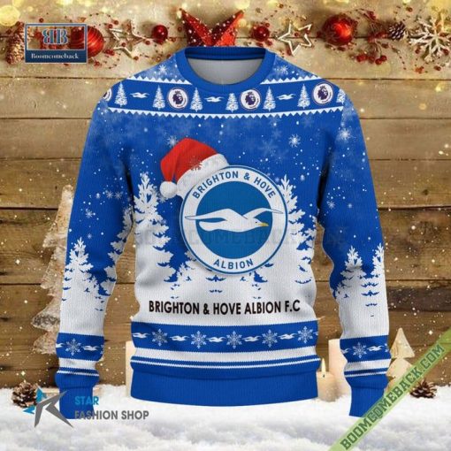 Brighton & Hove Albion Logo Ugly Christmas Sweater