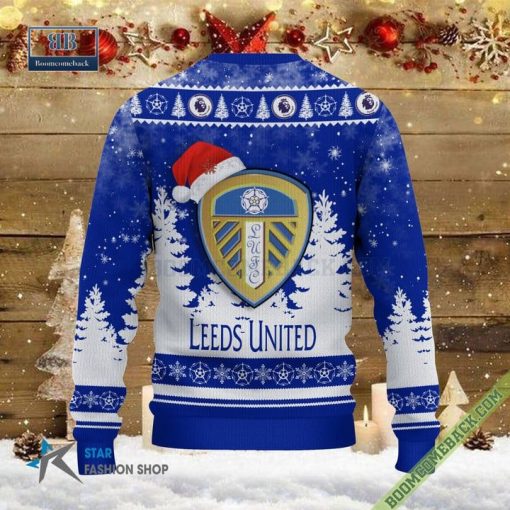 Leeds United Logo Ugly Christmas Sweater