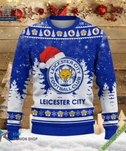epl leicester city logo ugly christmas sweater 3 LfOot