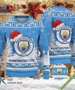 Manchester City Logo Ugly Christmas Sweater