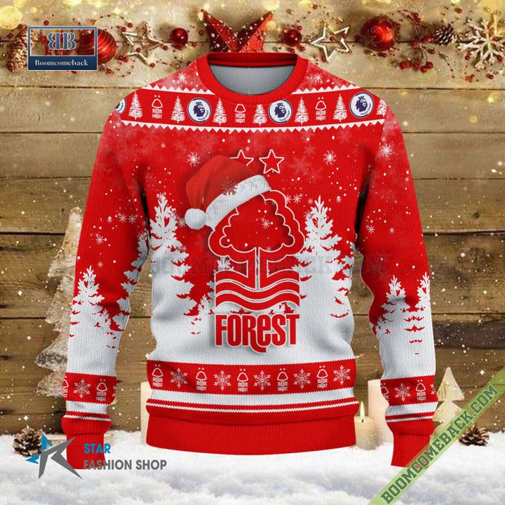 Nottingham Forest Logo Ugly Christmas Sweater