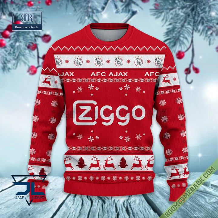 Eredivisie AFC Ajax Soccer Club Ugly Sweater Lelijke Trui