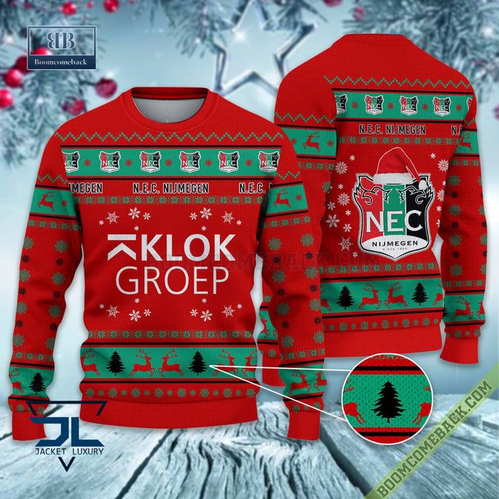 Eredivisie N.E.C. Nijmegen Soccer Club Ugly Sweater Lelijke Trui