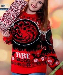 Fire & Blood Targaryen Game Of Thrones Ugly Christmas Sweater