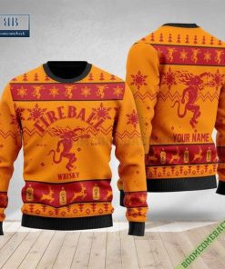Fireball Custom Name Christmas Sweater Jumper